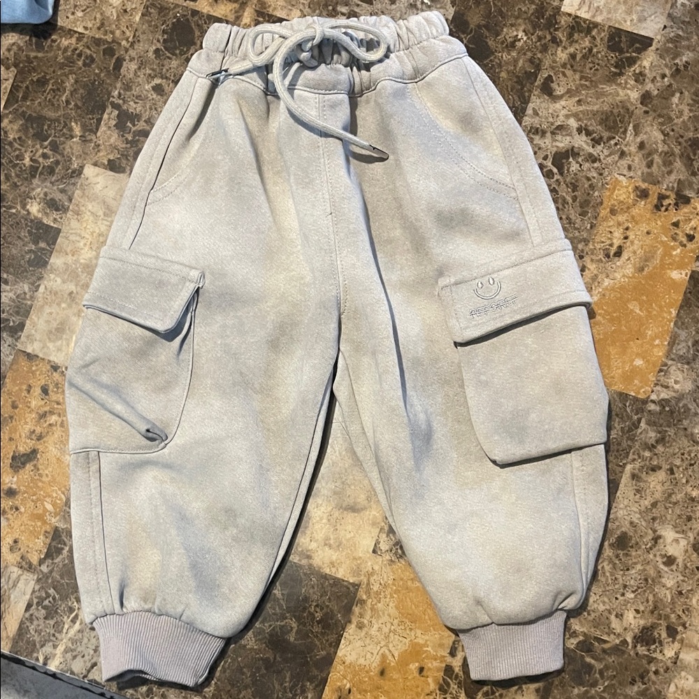 Grungy KLFL Kids Gray Cargo Joggers